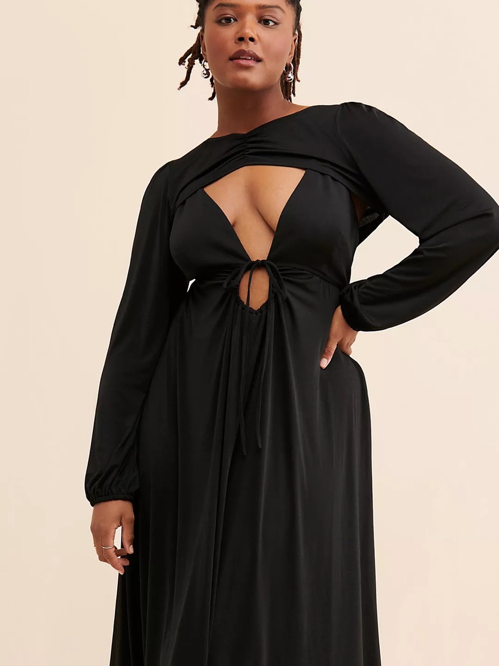 Find Me Now Bolero Keyhole Midi Dress